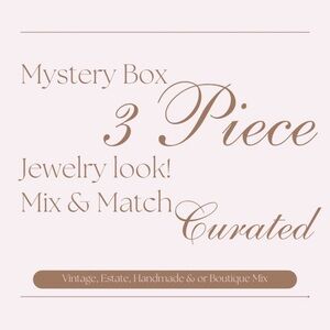 Mystery Jewelry Box 3 Pieces Curated For You - Vintage Estate Handmade Boutique